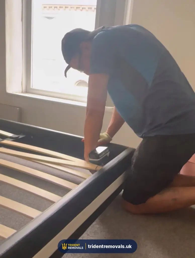 Furniture Dismantle and Reassembly Reliable Removals and House Clearance in Liverpool Bed reassembly fitting slats power tools in Liverpool – Trident Removals
