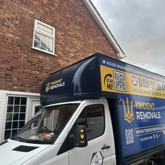 Trident Removals Luton van on a house removal from Chester to Heswall