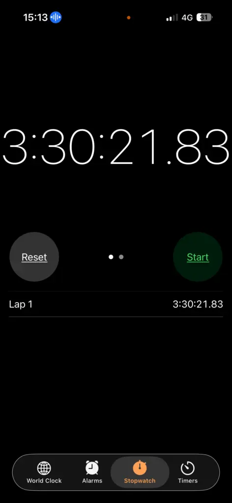 Man and Van Aigburth to Manchester: An Autumn Move Reliable Removals and House Clearance in Liverpool Stopwatch showing 3 hours 30 minutes for the Aigburth to Manchester man and van job