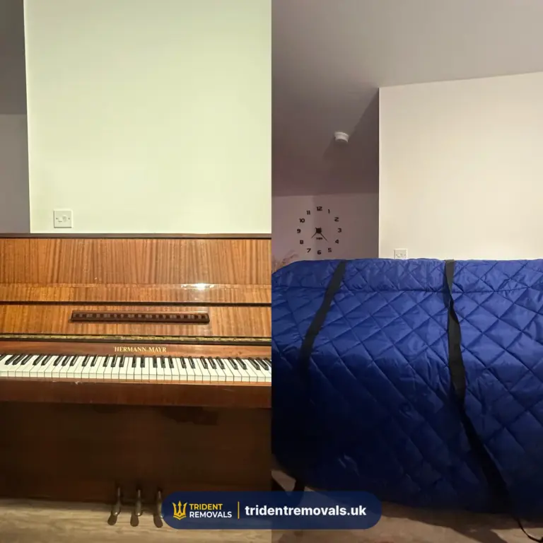 Piano protective cover piano removal in Liverpool – Trident Removals