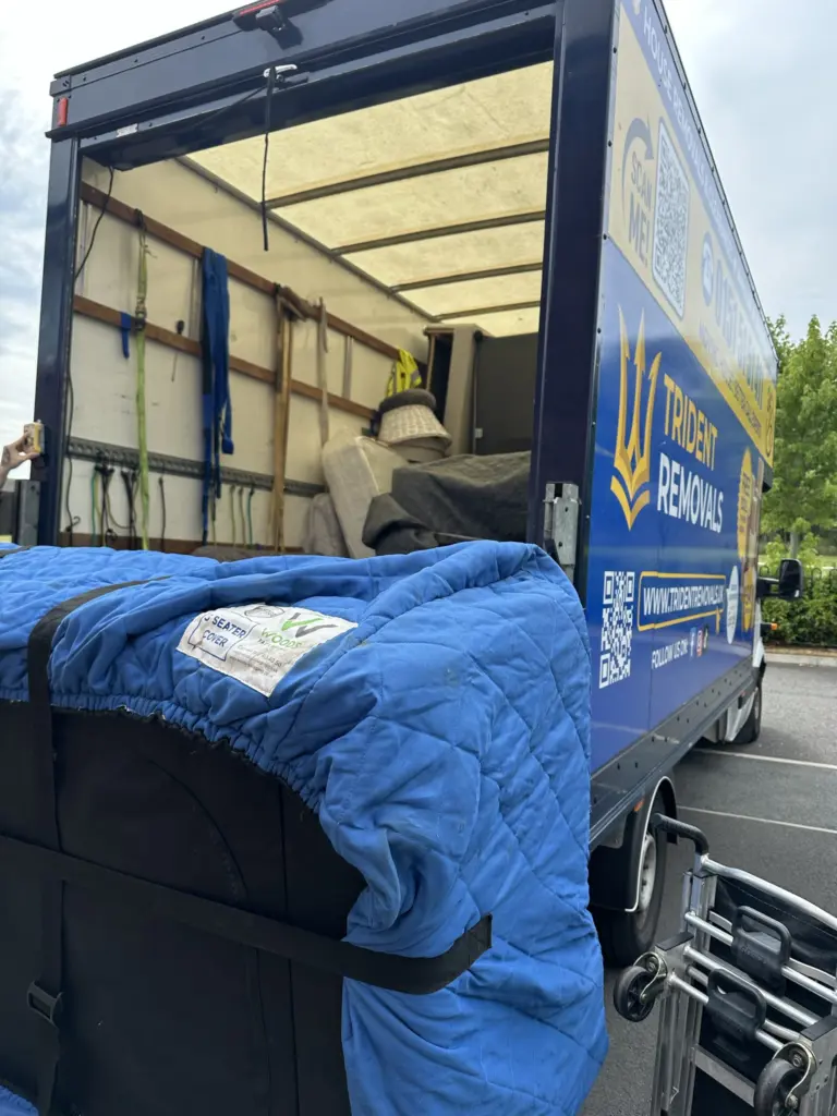 Man And Van Reliable Removals and House Clearance in Liverpool Sofa protective cover trident removals van in Liverpool – Trident Removals