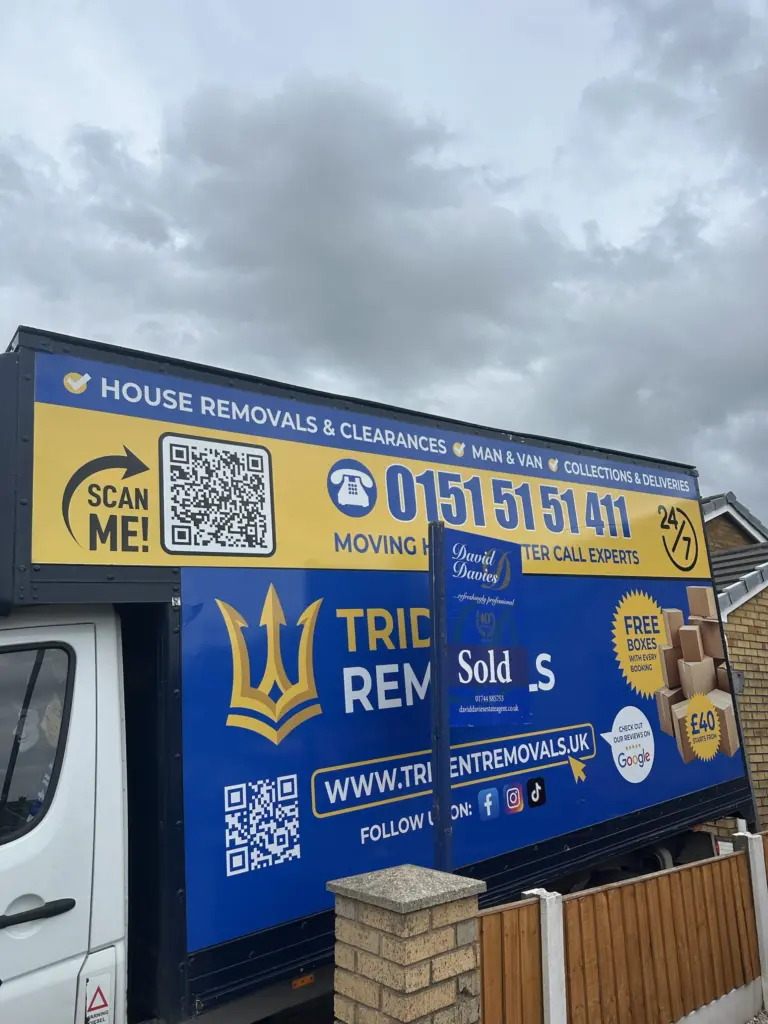 Trident removals van moving day sold house in Liverpool – Trident Removals