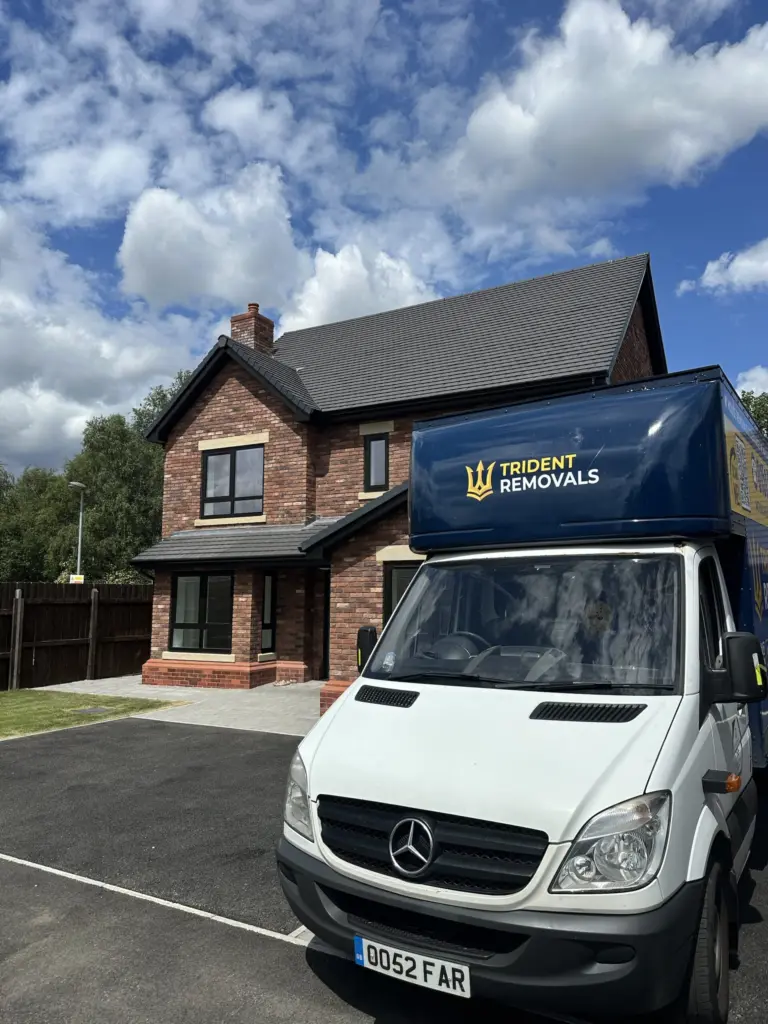 Trident removals van new build house move in Liverpool – Trident Removals